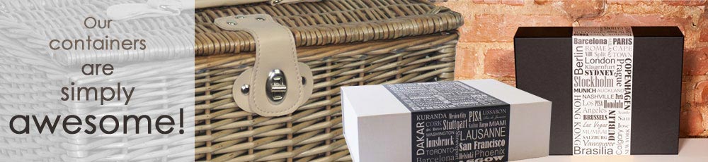 gift containers hampers boxes baskets