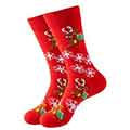 Z_111: Socks - Very Happy Reindeer, Size 41 - 47
