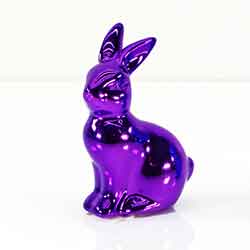 Z_322: Ceramic bunny glossy purple Z_322: Ceramic bunny glossy purple