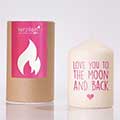 Z_81: Love you to the moon and back Candle