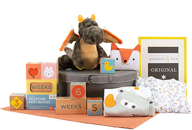 Baby Gift Basket DRAGON for Boys and Girls