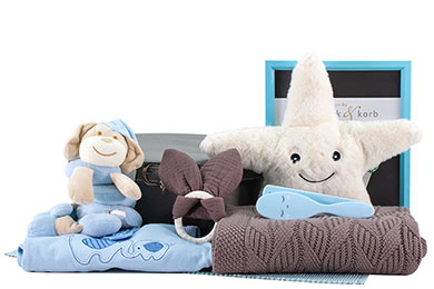LITTLE DARLING -BABY GIFT BASKET FOR BOYS