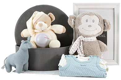 BABY GIFT BASKET FOR BOYS - SLEEP TIGHT 