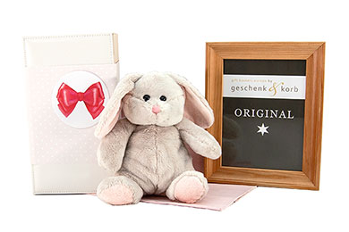PLUSH BUNNY | IN WOODEN BOX Baby gift