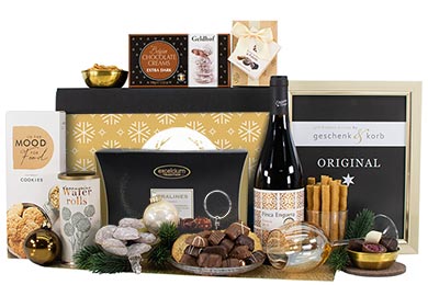 GIFT BASKET GOLDEN TIMES FOR CHRISTMAS