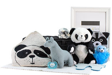 BABY GIFT BASKET - GRUMPY PANDA BEAR & CO