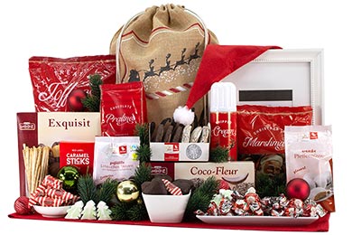 ALCOHOL FREE CHRISTMAS GIFT in HESSIAN BAG  HO HO HO