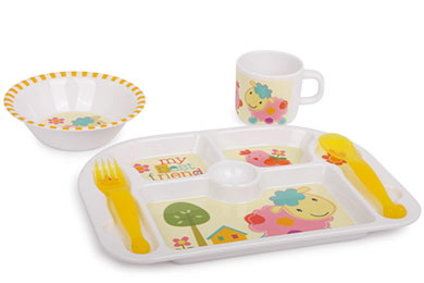 GIFT SET CHILDRENS TABLEWARE - BEST FRIENDS