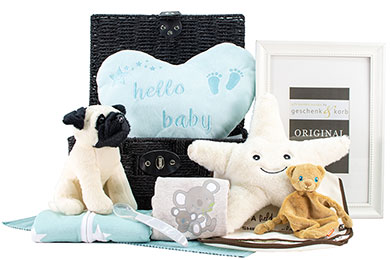 NEUTRAL BABY GIFT BASKET - LITTLE BUDDY