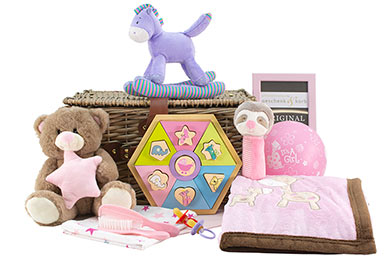 Baby Boy Gift Baskets FUN & PLAY send to Europe