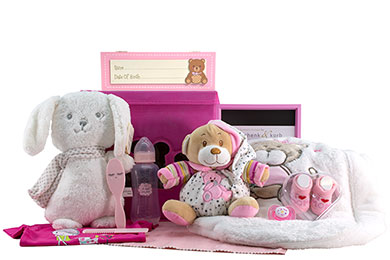 BABY GIFT BASKET SLEEPING BEAUTY for Girls