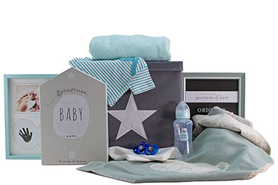 BABY GIFT BASKET WELCOME HOME for Boys