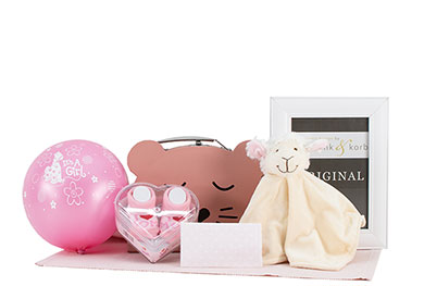 ADORABLE PINK EAR SNUGGLE GIFT FOR BABY GIRLS