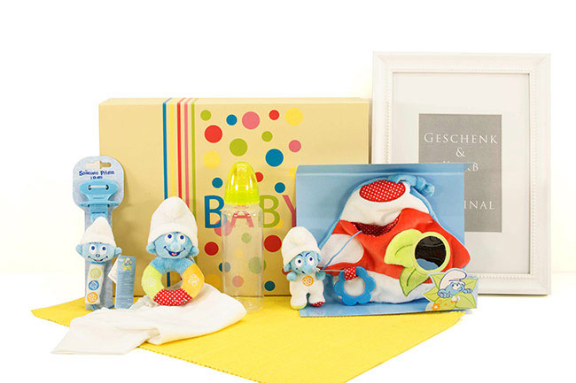 smurf baby gift box