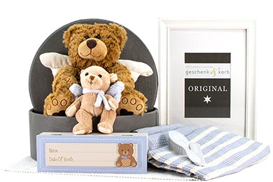 BABY GIFT BASKET GUARDIAN ANGEL DUO for Boys